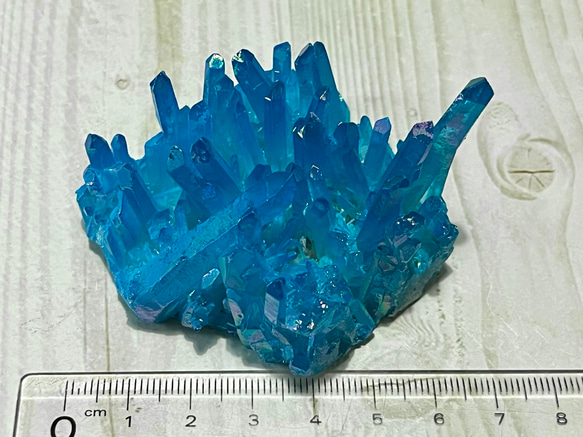 七色の夢✨　オーラ水晶　クリスタル　クラスター　原石 