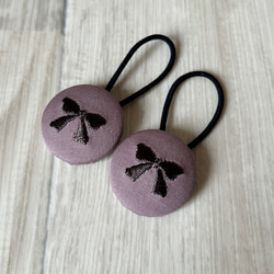 再販5【ラズベリーピンク】ナチュラルリボン♡ヘアゴム