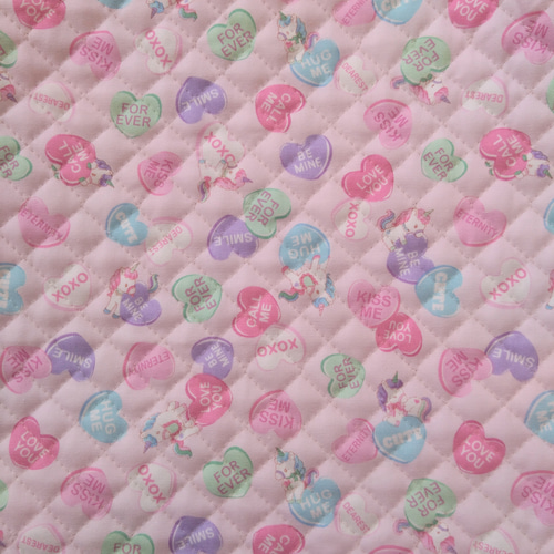 防災頭巾カバー 33×33サイズ・.｡*・ユニコーン＆ハート*⋆✩.座布団