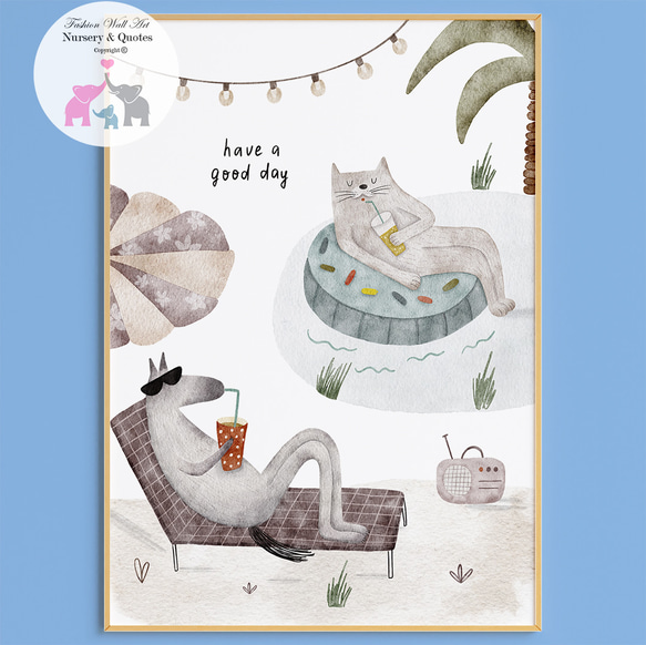 世界に一つだけ！癒し系動物イラスト（A4ボードパネル・オーダーメイド