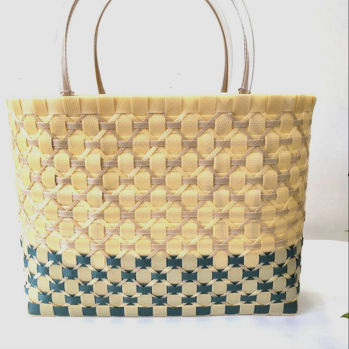 ppバンド、プラカゴ、Dカン付き、2種類ベージュとモスグリーン、内側両