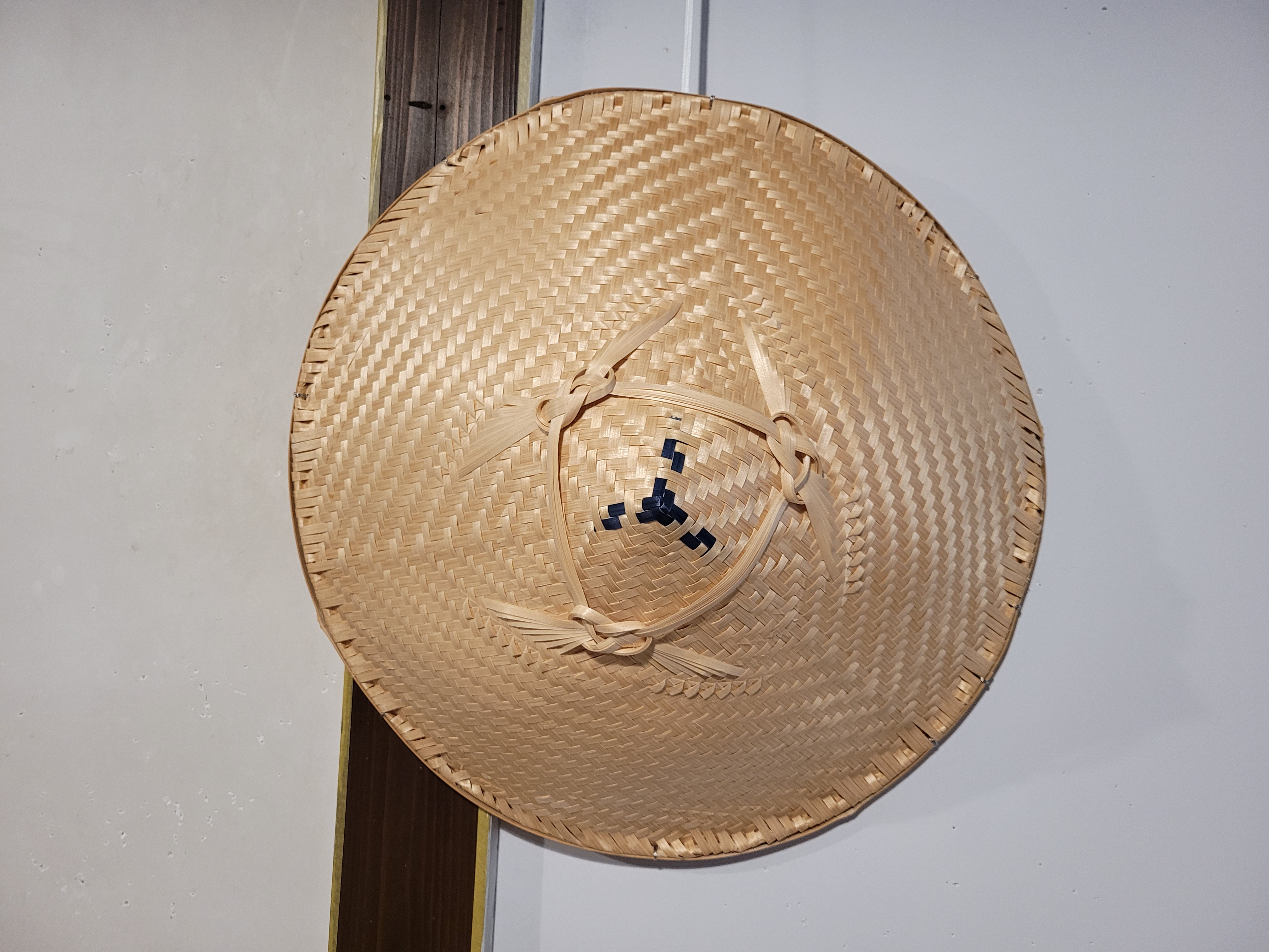 【セール価格】桧細工　桧笠（大・飾付き）伝統工芸品