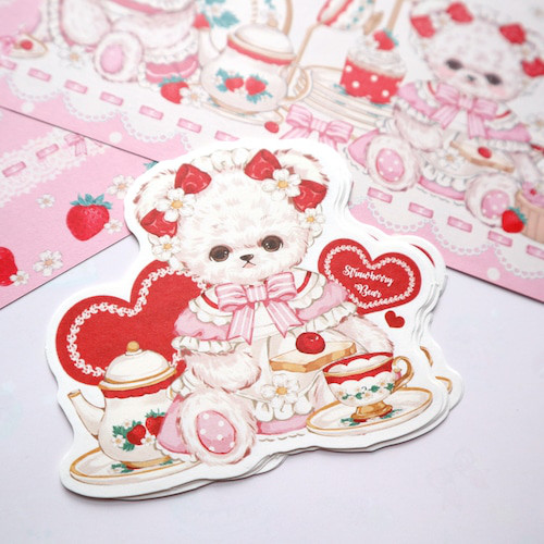 Cherish365【Strawberry Bear】ダイカットメモ CHO107 メモ帳