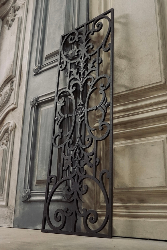 パーテーション アイアン装飾付きパネルドア ウッドパーテーションパネル【5枚】 パーテーション アイアン装飾付きパネルドア ウッドパーテーション