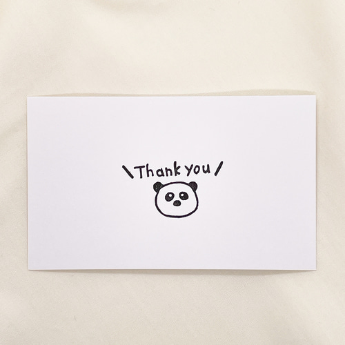 訳ありsale】消しゴムはんこ☆thank you！BOX(パンダ)