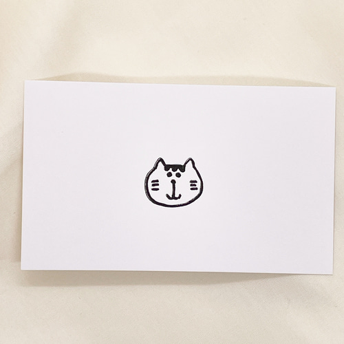 ねこのミニスタンプ 消しゴムはんこ #186 はんこ・スタンプ