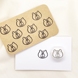 消しゴムはんこNo.247 ちびくまクレープ 𝕄𝕌ℝ𝔸___ℂℍ𝔸ℕ on X