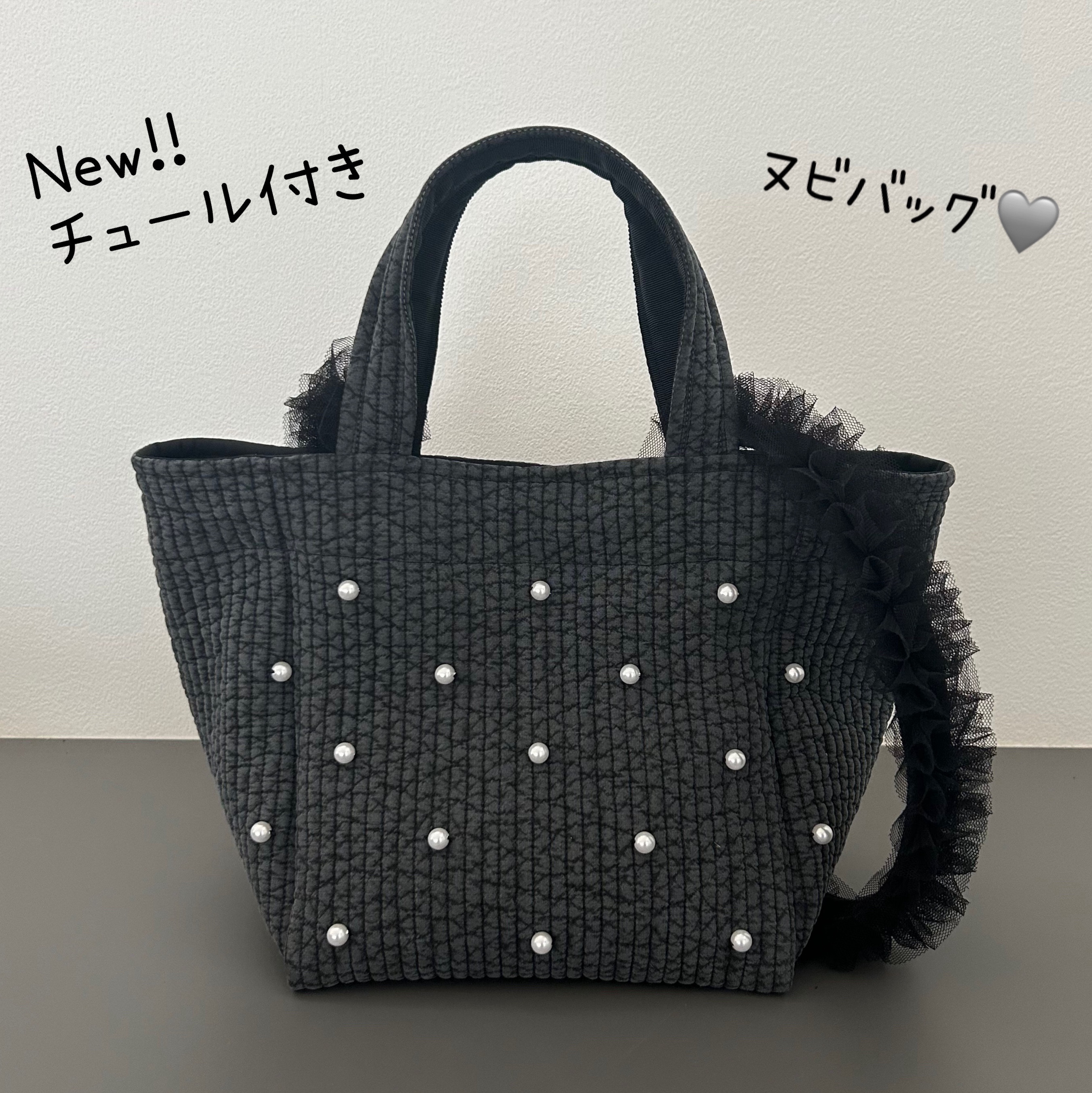 再入荷】チュールパール付きヌビバッグ ショルダーバッグ kiki