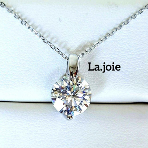 ６ct　12mm　モアサナイト 　人工ダイヤ　ネックレス　24K金　再398 6ct 12mm モアサナイト 人工ダイヤモンド ネックレス 24K