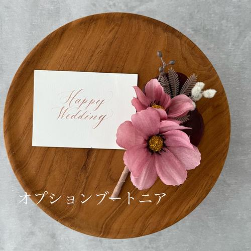 ダリアと秋桜のアーティフィシャルフラワーブーケ ブーケ violaflower