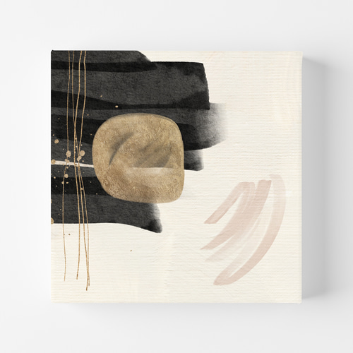 正方形キャンバスパネル 抽象画 nuance japandi 3枚セット 北欧