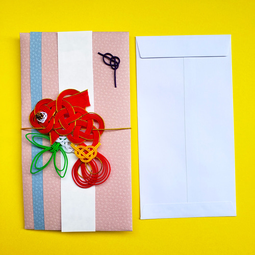 水引の御祝儀袋めで鯛（ピンク×ブルー） ご祝儀袋・袱紗（ふくさ