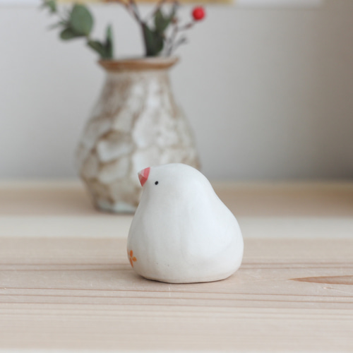 清水焼 文鳥 つがい フィギュリン 陶磁器 置物 飾り物 白文鳥 清水焼 文鳥 つがい フィギュリン 陶磁器 置物 飾り物 白文鳥
