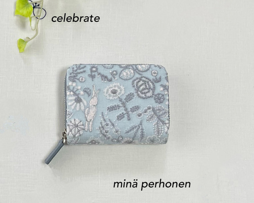 ミナペルホネン コンパクト財布 celebrate 二つ折り財布 hana.hana