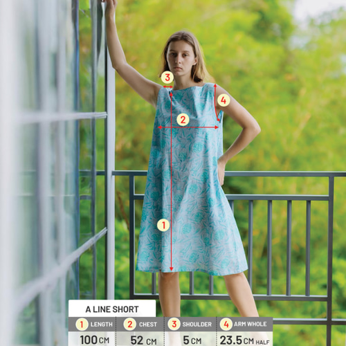 ルールロジェット水彩プリントAラインワンピース ルールロジェット水彩プリントAラインワンピース ROPÉ(ロペ