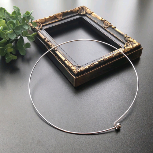 125 ラウンドチョーカーネックレス ゴールド/シルバー｜金属アレルギー