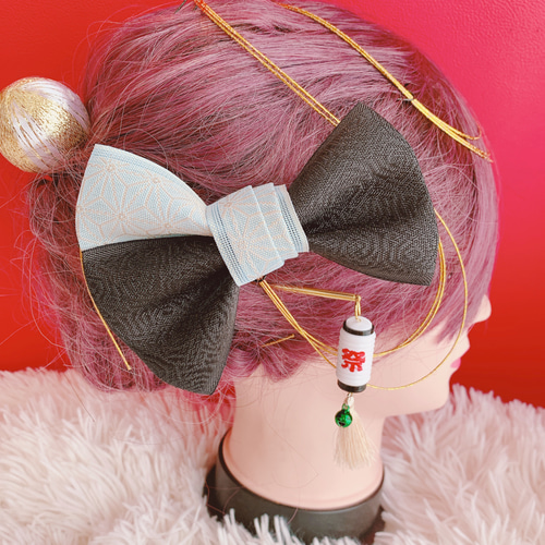 祭ヘア☆成人式髪飾り☆結婚式☆袴ヘア☆和装☆卒業式髪飾り☆畳縁  