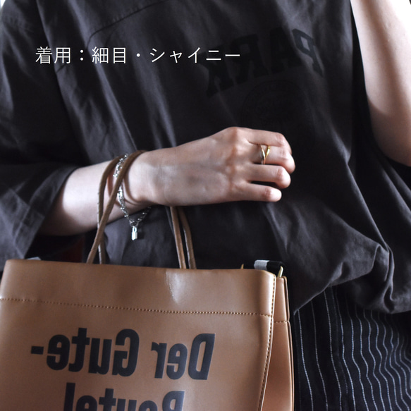 人気【つけっぱなしOK・選べる】トリニティ　サージカルステンレス　3色　3連リング 11枚目の画像