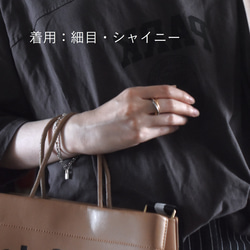 人気【つけっぱなしOK・選べる】トリニティ　サージカルステンレス　3色　3連リング 12枚目の画像