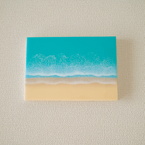 【R240604】海アート　レジンアート　インテリア　アート　絵画　絵　海 原画】【R240604】海アート レジンアート インテリア アート