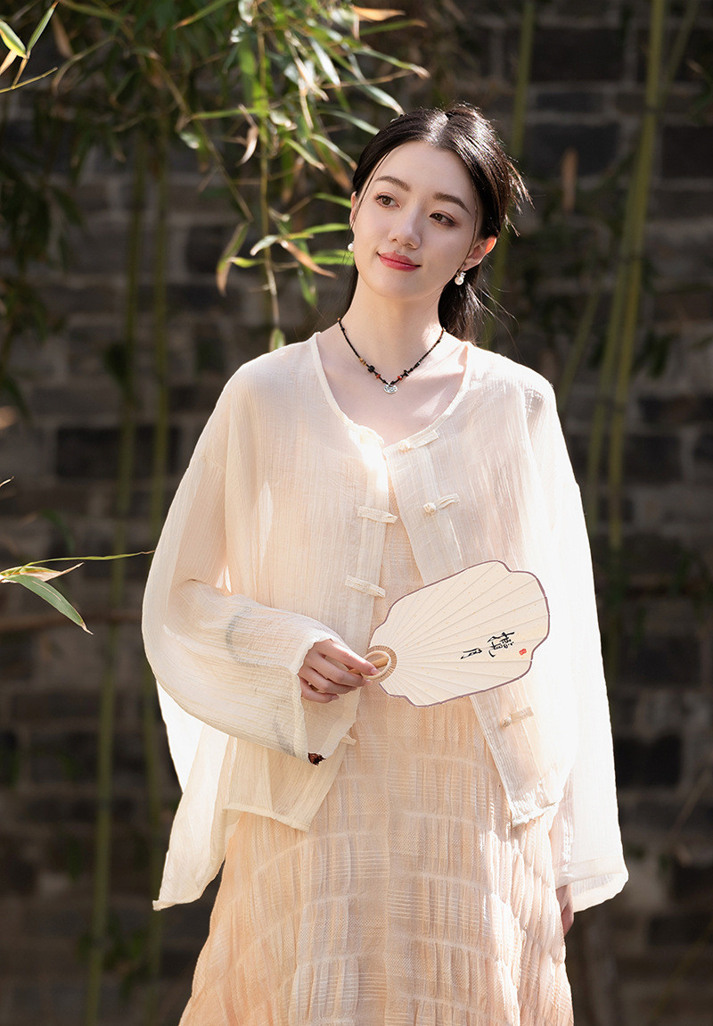 夏の新作 | 盤ボタンエアコンシャツ・女性用旅行撮影向け・エアリーな日焼け防止カーディガン8305