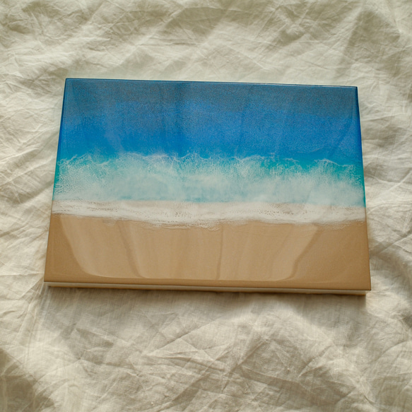 【R240612】海アート　レジンアート　インテリア　アート　絵画　海　壁掛け 原画】【R240612】海アート レジンアート インテリア アート