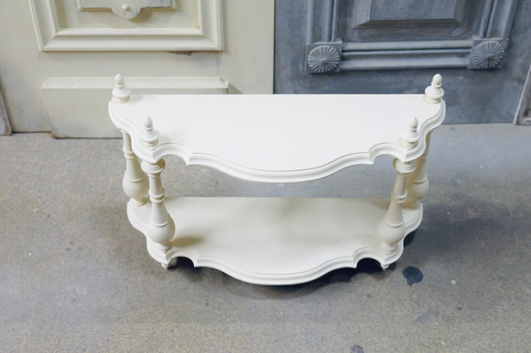 受注製作】ナポレオンシェルフ (クリーム) 棚・シェルフ・ラック