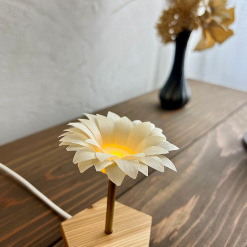 LED 電池 USB 向日葵 ひまわり ライト スタンドライト フラワー