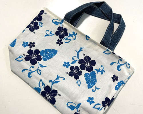 sky 　エコバッグ　トートバッグ　ハンドメイド 七恵／HARUKAZE | オーダーのトートバッグが完成しました