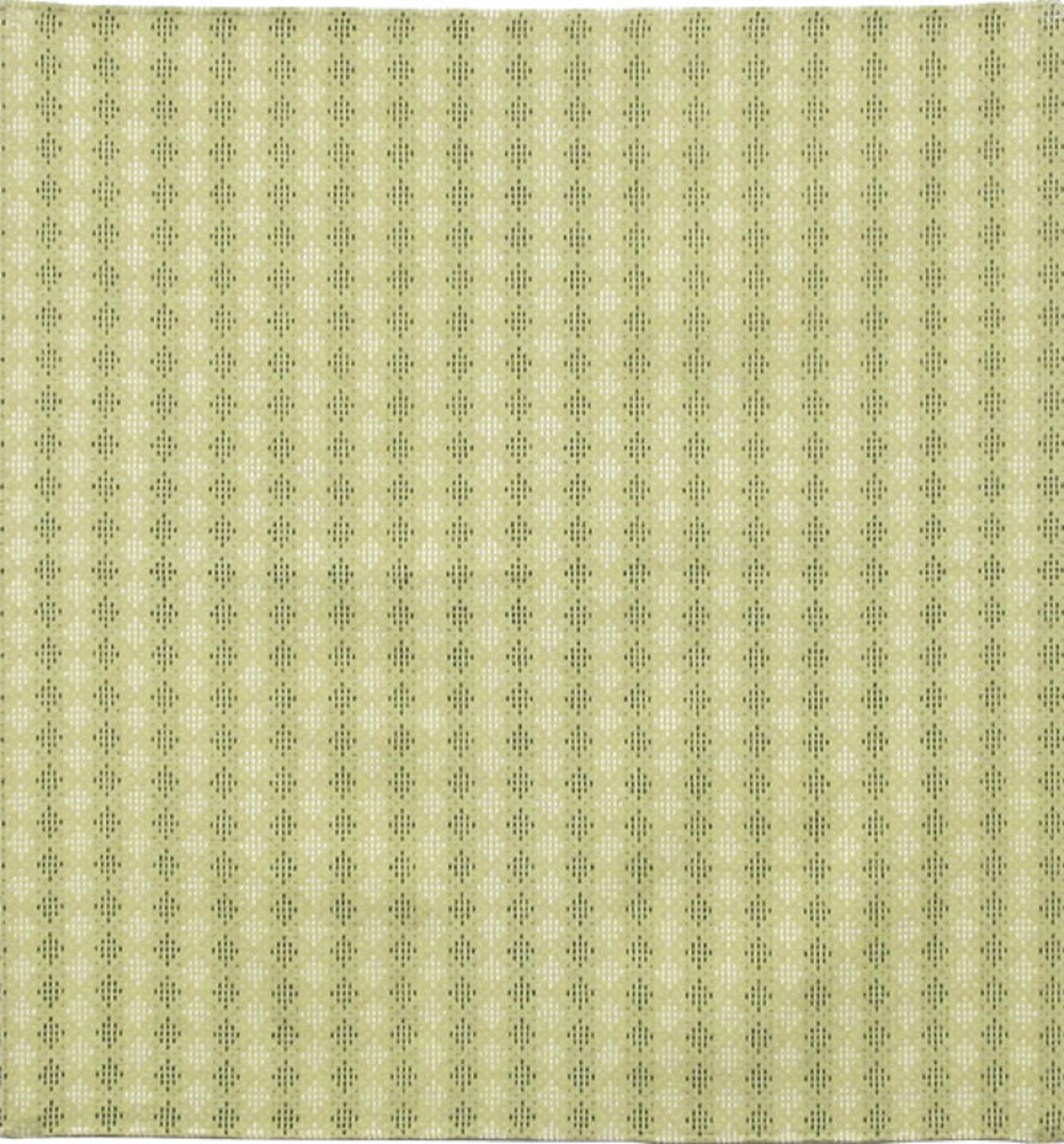 風呂敷　日本のかたち　立涌菱刺子　先染ふろしき　 黄緑　弁当箱包み　綿100％　120cm幅