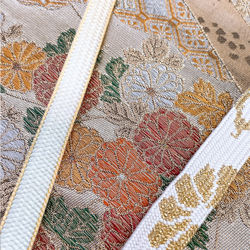 純金箔帯 サッシュベルト 帯ベルト 帯リメイク 着物リメイク リボン 太  