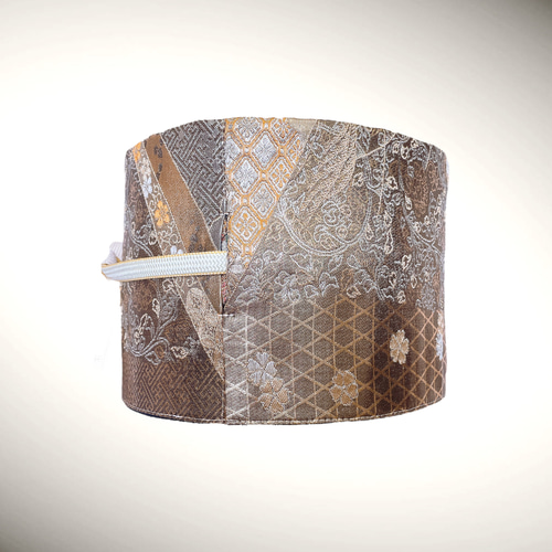 純金箔帯 サッシュベルト 帯ベルト 帯リメイク 着物リメイク リボン 太  