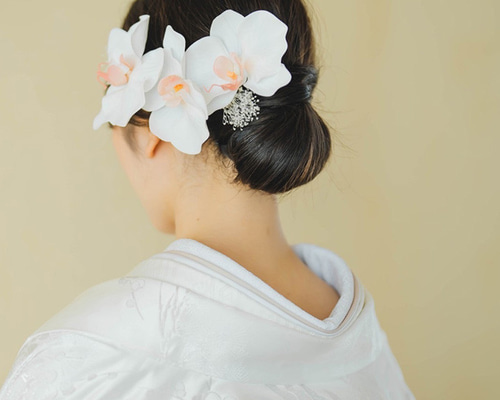 ゆずLove様 追加 ヘッドドレス Fluffy White P 髪飾り 振袖 ゆずLove様