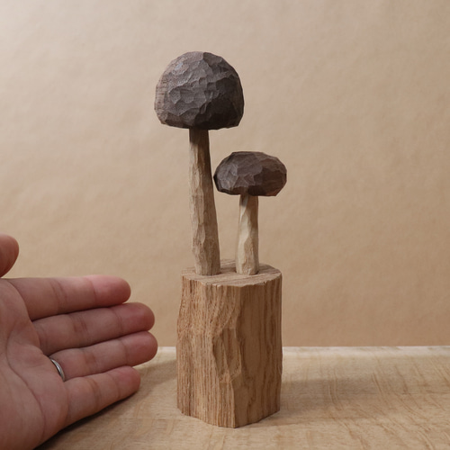 専用です。素敵なインテリア木製　木彫り　雑貨　飾り　オブジェ　木彫りアート 木彫り キノコ 置物 木製 オブジェ インテリア雑貨（木材