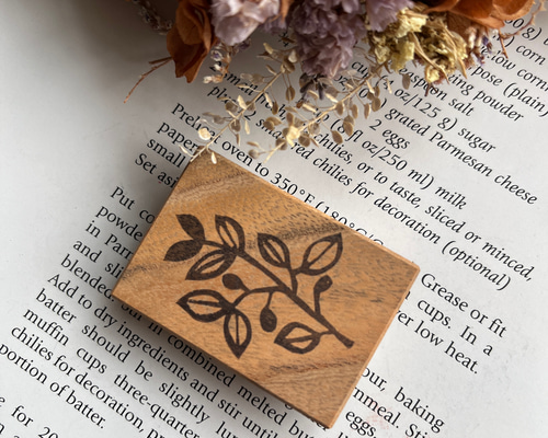 消しゴムはんこNo.125  ボタニカル③ 消しゴムはんこNo.125 ボタニカル③