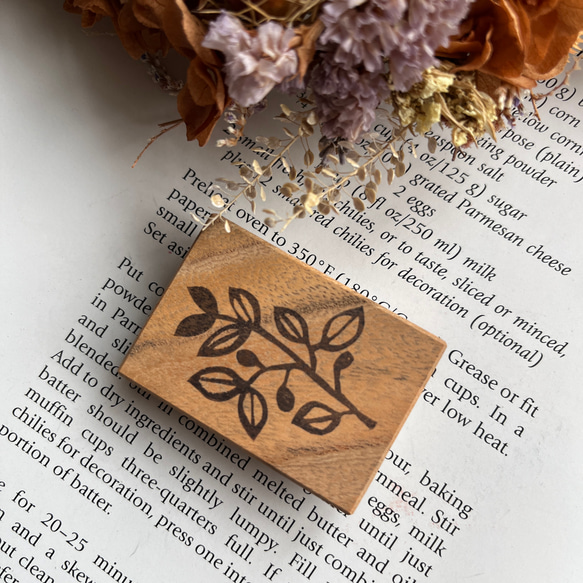 消しゴムはんこNo.125 ボタニカル③