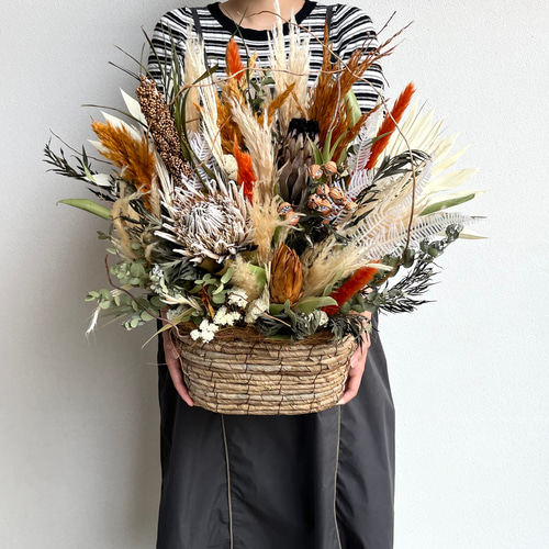ドライフラワーアレンジメント (プロテア) Lサイズ ドライフラワー