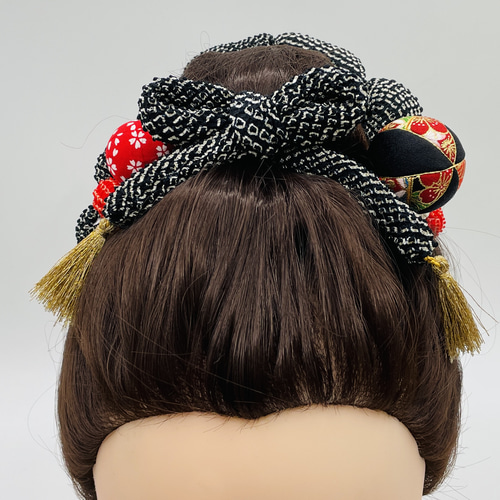 ❤ 創作和玉 ❤ ちんころ かのこ 鹿の子 和玉13本セット 木目込み鞠 黒