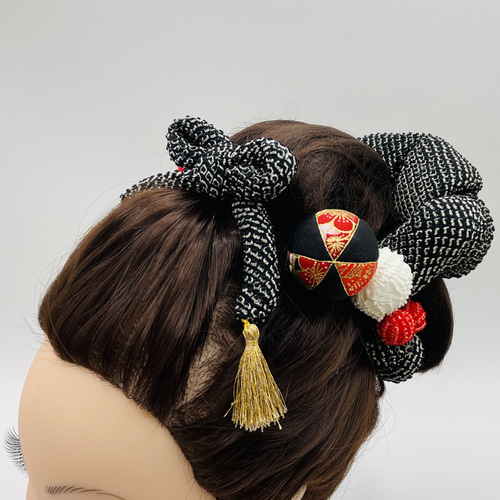 ❤ 創作和玉 ❤ ちんころ かのこ 鹿の子 和玉13本セット 木目込み鞠 黒