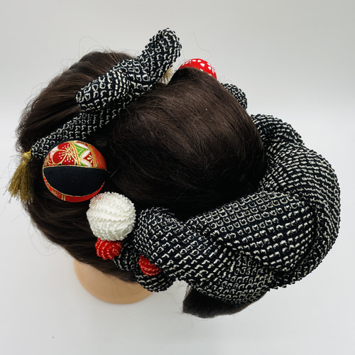 ❤ 創作和玉 ❤ ちんころ かのこ 鹿の子 和玉13本セット 木目込み鞠 黒