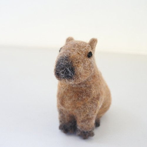 カピバラさん 羊毛フェルト kuricco 通販 17903678｜Creema(クリーマ