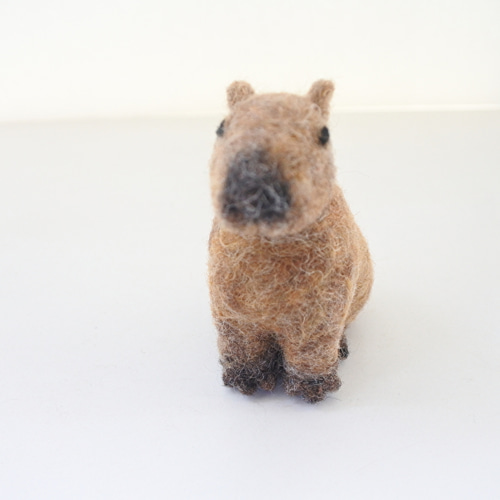 カピバラさん 羊毛フェルト kuricco 通販 17903678｜Creema(クリーマ