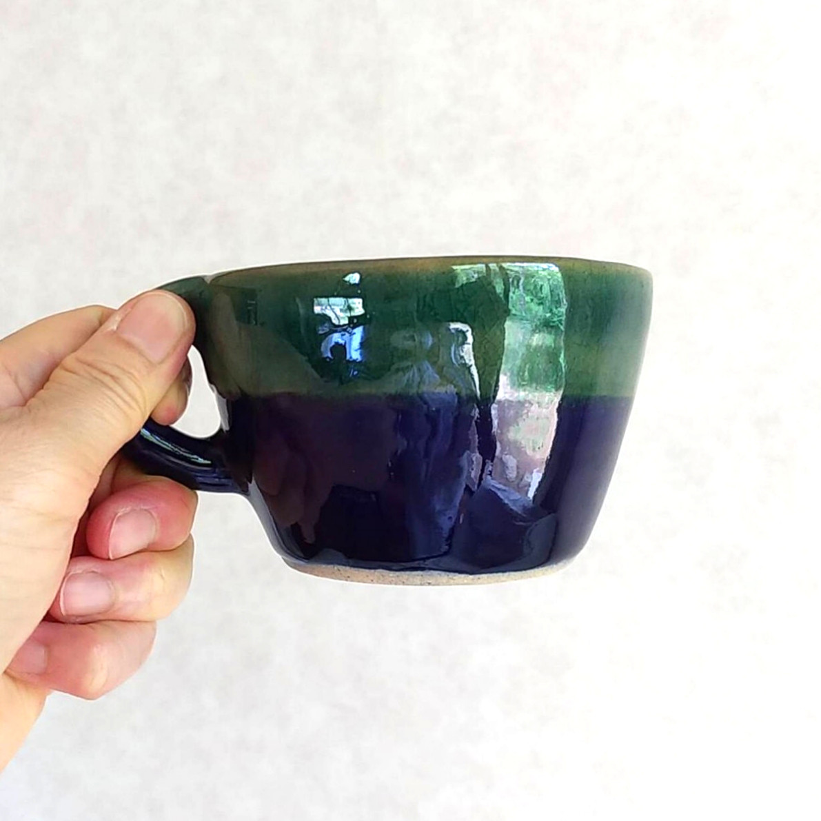 《夏の福袋2点セット》陶の右利き・左利き用ペアマグ【夏色ペンギン】