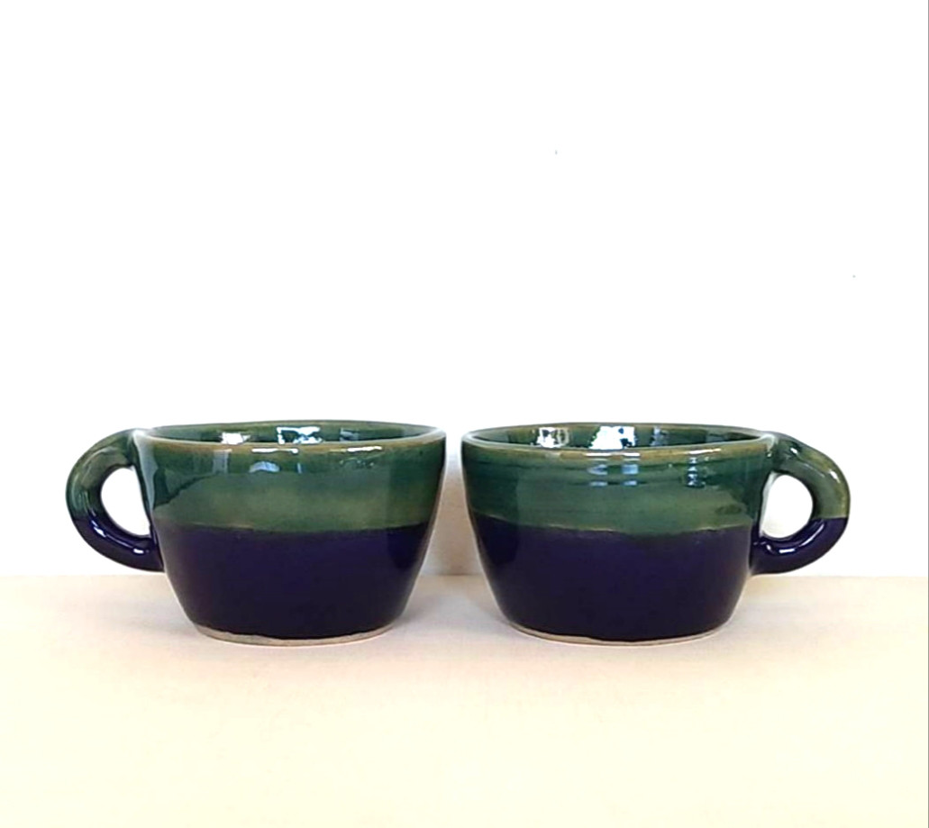 《夏の福袋2点セット》陶の右利き・左利き用ペアマグ【夏色ペンギン】