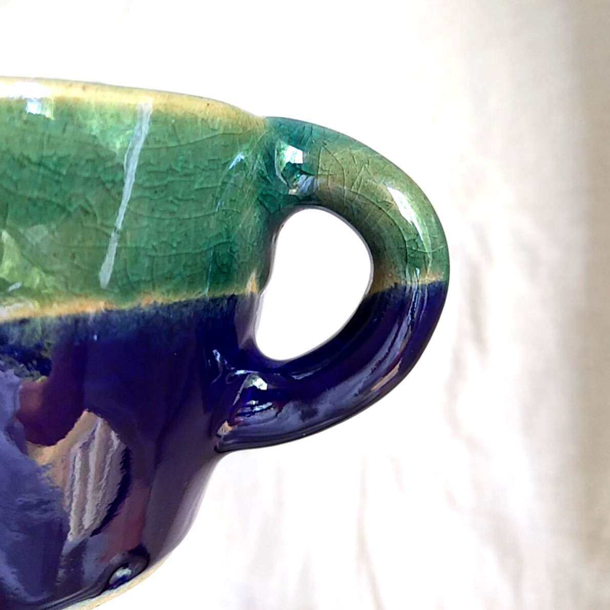 《夏の福袋2点セット》陶の右利き・左利き用ペアマグ【夏色ペンギン】