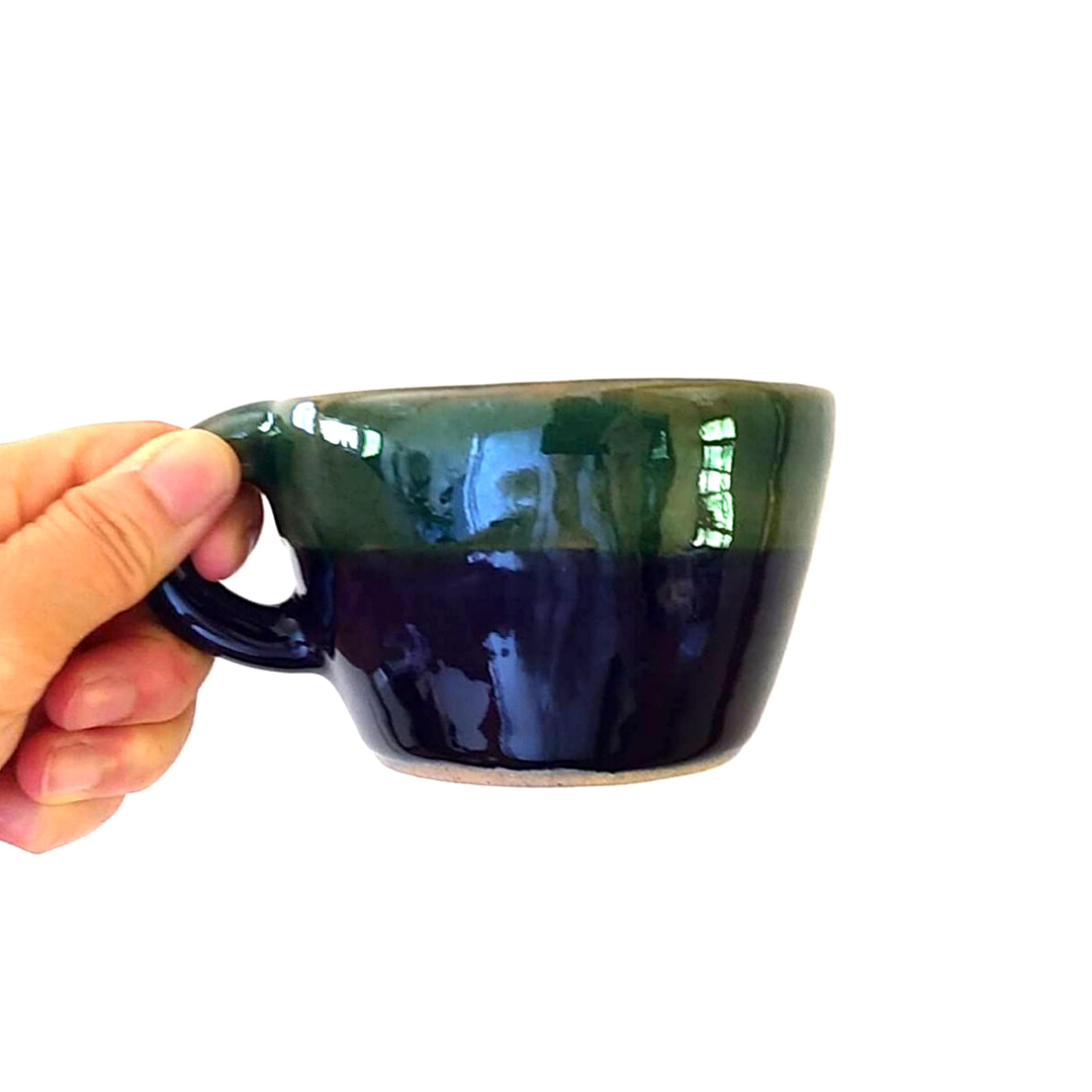 《夏の福袋2点セット》陶の右利き・左利き用ペアマグ【夏色ペンギン】