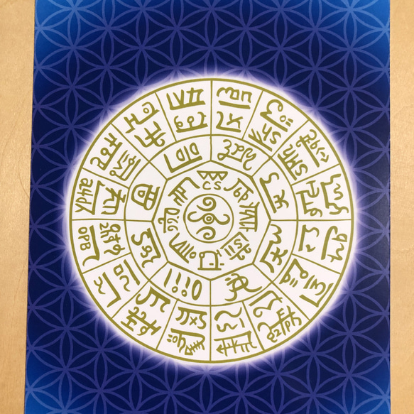 龍体文字　フトマニ図　 2L判サイズ　NO907 4枚目の画像
