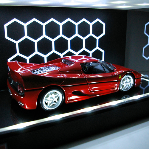 1/18展示・ハニカム照明・ディスプレーBOX / LED30灯