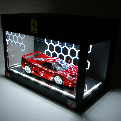 フェラーリミュージアム風・ディスプレーBOX/LED照明15灯内蔵・ネオジオラマ フェラーリミュージアム風・ディスプレーBOX/LED照明15灯内蔵