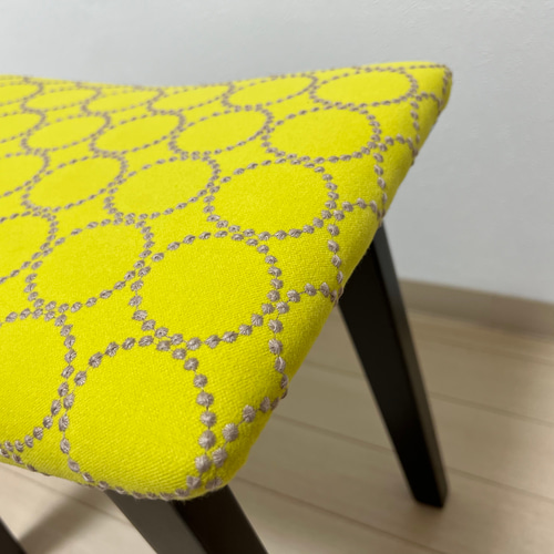 ミナペルホネン スツール タンバリン 太脚B 【 イエロー/グレー